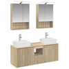 vidaXL Set di Armadi da Bagno 5 pcs Rovere Sonoma Legno ingegnerizzato