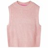 Gilet da Bambina Lavorato a Maglia Rosa Chiaro 92