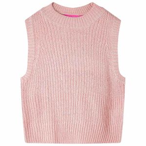 Gilet da Bambina Lavorato a Maglia Rosa Chiaro 92