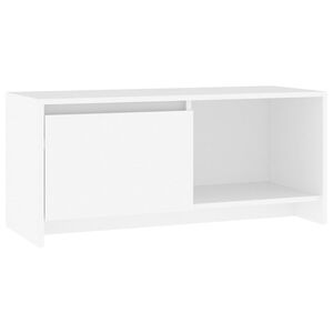vidaXL Mobile Porta TV Bianco 90x35x40 cm in Legno Multistrato