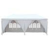 vidaXL Tenda per Feste Pieghevole con Pareti Laterali Bianco 3x6 m
