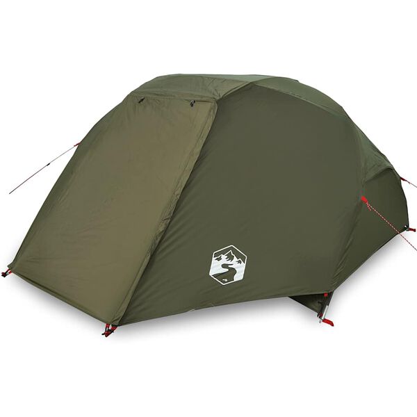 vidaXL Tenda da Pesca per 5 Persone Verde Oliva Impermeabile