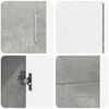 vidaXL Credenza con porta FLORIN Grigio cemento 88,5 x 30,5 x 55,5 cm