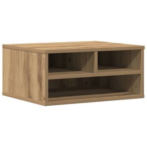 vidaXL Supporto per Stampante Rovere Artigianale 49 x 40 x 22,5 cm