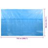 Telo Solare Copripiscina Copertura Rettangolare PE 732 x 366 cm Blu