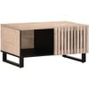 vidaXL Tavolino da Salotto Bianco 80x51x40 cm Legno Massello di Mango