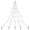 vidaXL Albero di Natale LED con picchetti per il terreno Blu 182 cm