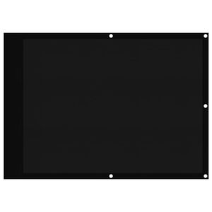 vidaXL Paravento da Balcone Nero 75x800 cm 100% Poliestere Oxford