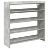 vidaXL Scarpiera Grigio Cemento 80x25x81 cm in Legno Multistrato
