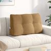 vidaXL Cuscino per Schiena Marrone 80 x 24 x 50 cm Velluto