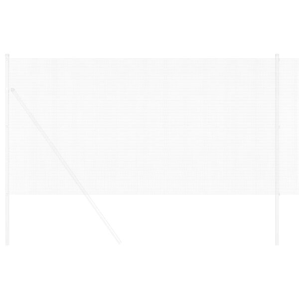 vidaXL Recinzione in Rete Saldato Argento 0.4 x 25 m