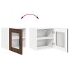 vidaXL Mobile da cucina con porta 2 pcs Rovere Marrone 40 x 31 x 40 cm
