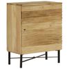 vidaXL Credenza in Legno Massello di Mango 60x35x75 cm