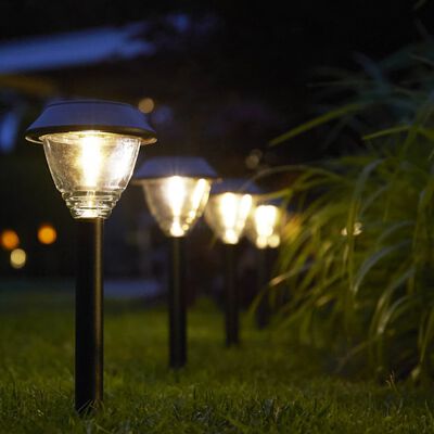 Luxform Faretti Solari a LED da Giardino Kodiak 2 pz