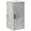 vidaXL Mobile da Bagno con porta Grigio cemento 30 x 31,5 x 61 cm