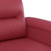 vidaXL Poltrona Rosso Vino 60 cm in Similpelle