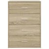 vidaXL Credenze 2 pz Rovere Sonoma 60x31x84 cm in Legno Multistrato