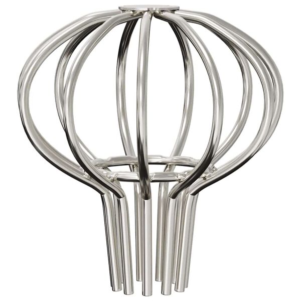 vidaXL Protezione Foglie per Grondaia 2 pcs Argento 50 mm