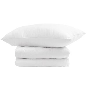 vidaXL Duvet Invernale con cuscino 2 pcs Bianco Piuma d'anatra