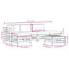 vidaXL Set Divani Giardino 6 pz con Cuscini Legno Massello di Douglas