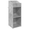 vidaXL Mobile porta vinili Grigio Cemento 36 x 36 x 95,5 cm