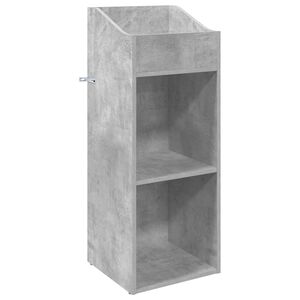 vidaXL Mobile porta vinili Grigio Cemento 36 x 36 x 95,5 cm