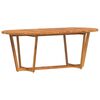 vidaXL Tavolo da pranzo ovale da giardino 200x90x75 cm in Legno Massello di Acacia