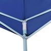 vidaXL Gazebo Pieghevole con 2 Pareti 5x5 m Blu