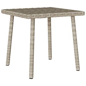 vidaXL Tavolino da Giardino Rettangolare Grigio Chiaro 40x40x37 cm