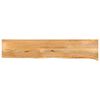 vidaXL Piano Tavolo Bordi Vivi 180x20x2,5 cm Legno Massello di Mango
