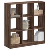 vidaXL Libreria Rovere Marrone 102x32x108 cm in Legno Multistrato