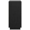 vidaXL Credenza Nera 60x34x75 cm in Legno Massello di Pino