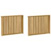 vidaXL Modulo Braccioli 2 pcs Bianco 80 x 6 x 61 cm