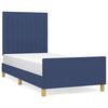 vidaXL Giroletto senza Materasso Blu 90x190 cm in Tessuto