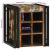 vidaXL Portabottiglie 35 x 35 x 39 cm Legno Recuperato Massello