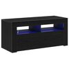 vidaXL Mobile TV 90 x 35 x 40 cm Rovere Nero Legno ingegnerizzato
