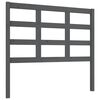 vidaXL Testiera per Letto Grigia 105,5x4x100 cm Legno Massello di Pino