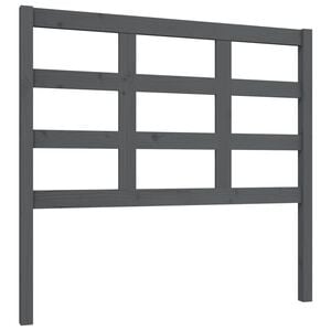 vidaXL Testiera per Letto Grigia 105,5x4x100 cm Legno Massello di Pino