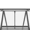 vidaXL Telaio Serra con Base Antracite 445x169x195 cm in Alluminio