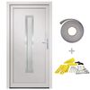 vidaXL Porta Ingresso Bianca 98x190 cm in PVC