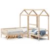 vidaXL Set Dormeuse e Panca con Tetto 80x200cm Legno Massello di Pino
