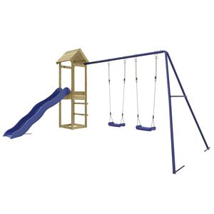 vidaXL Set da Gioco da Esterno in Legno di Pino Impregnato