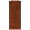 vidaXL Rack per Legna da Ardere 100x40x100 cm in Acciaio Corten