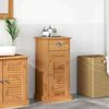 vidaXL Mobile da Bagno VIGO Marrone e Marrone Miele 37,5 x 34 x 80 cm