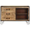 vidaXL Credenza 100x31x60 cm in Legno Massello di Mango Grezzo