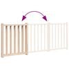 vidaXL Cancello per Cani Pieghevole 3 Pannelli 150 cm Massello Abete
