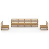 vidaXL Set Salotto da Giardino 6pz Marrone Ambra Legno Massello Pino