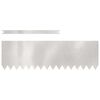 vidaXL Bordura per Prato 50 pcs Argento 100 x 0,05 x 30 cm