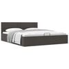 vidaXL Giroletto con Contenitore Grigio Scuro in Tessuto 180x200 cm