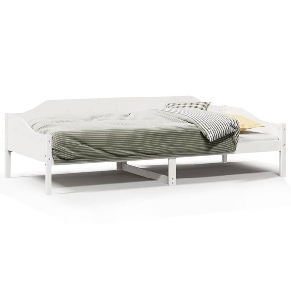 vidaXL Letto senza Materasso Bianco 90x190 cm in Legno Massello Pino